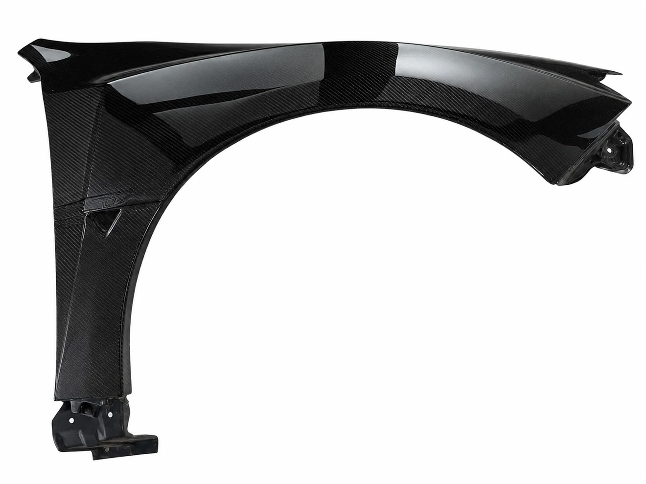 Photographed carbon part representative of Subaru Carbon Fenders