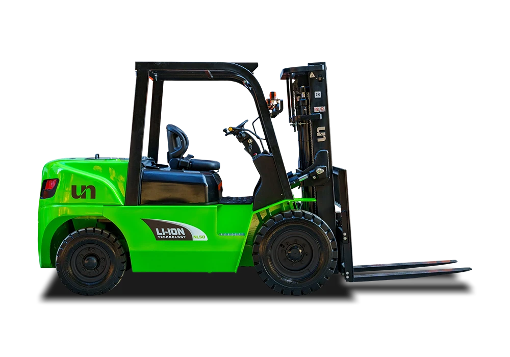 UN FB50-XYNLZ7 5-Ton Lithium Electric Forklift; model reference photograph