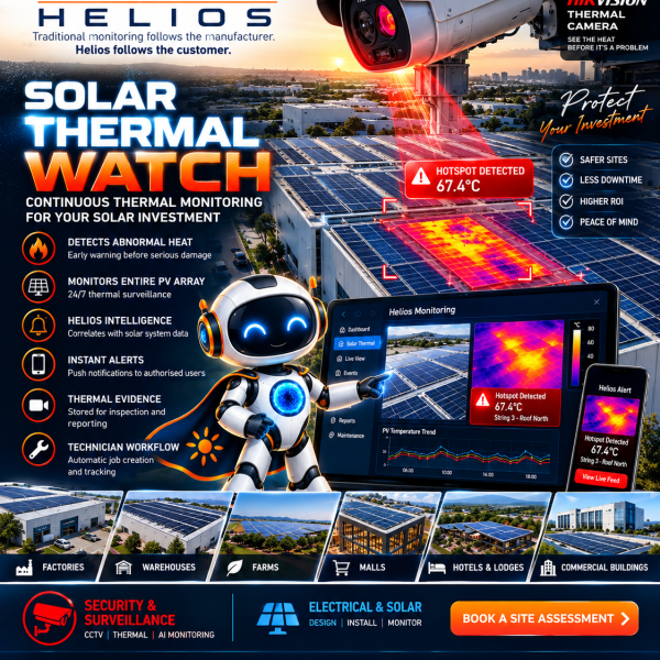 Helios Solar Thermal Watch commercial PV thermal monitoring | MicroSec Group